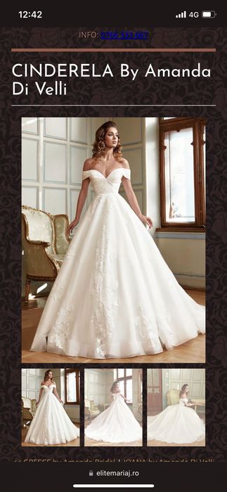 Rochie de mireasa Cinderella superba