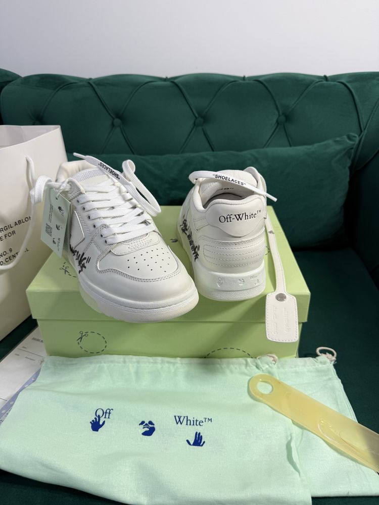 Adidasi Off-White Out Of Office piele naturala 100% Full Box Premium