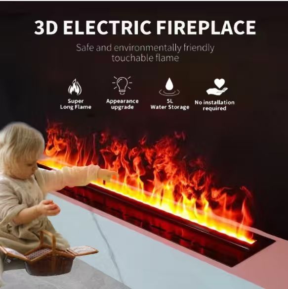 Декоративный камин-увлажнитель воздуха с эффектом пламени и огня