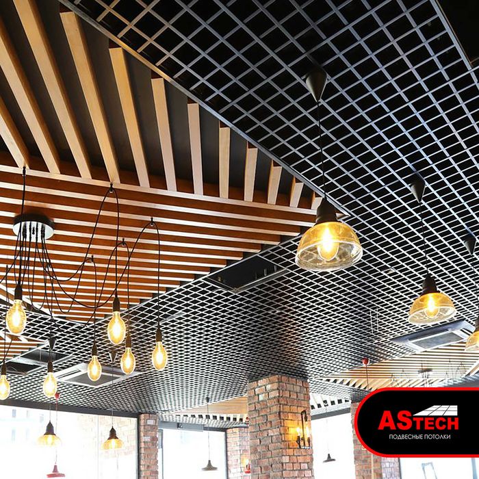 потолки грильято армстронг грильято реечный потолок 75*75*30