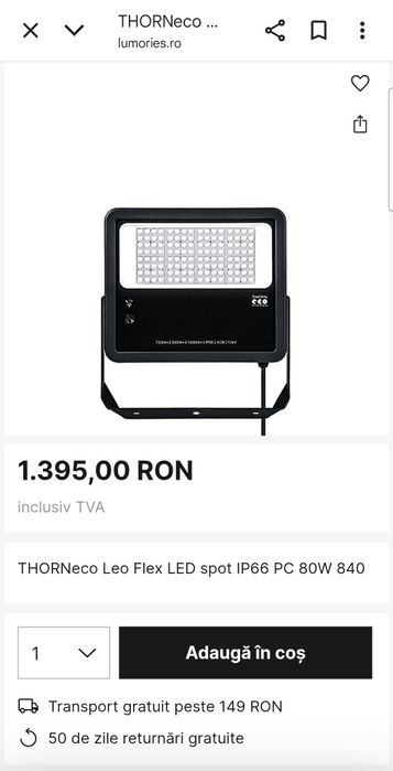 Lampa Thorn eco flex