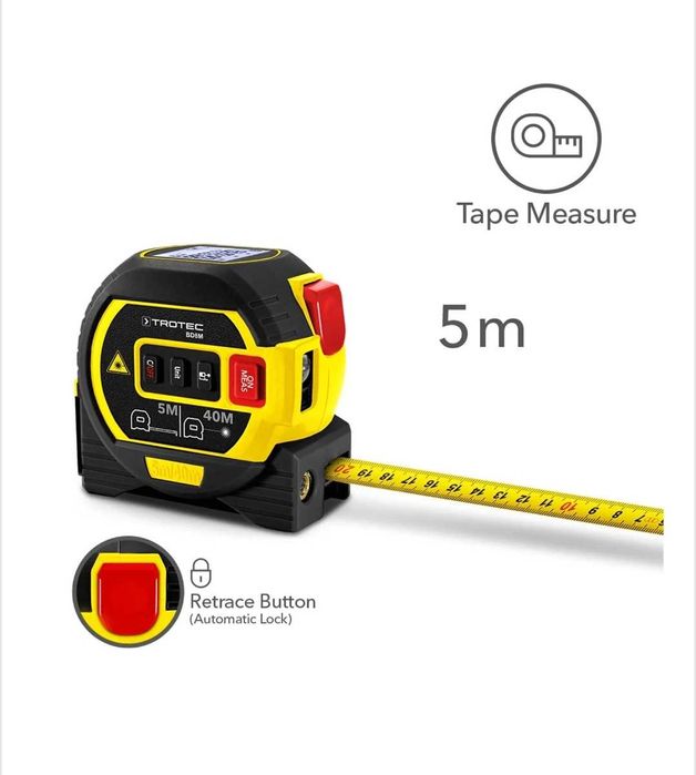 Distantier cu laser TROTEC (Ruleta, telemetru, laser)