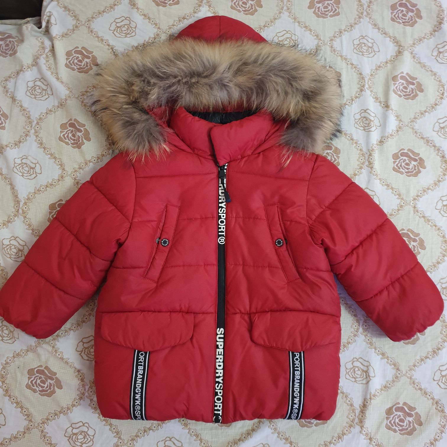 Зимний комплект: GNK куртка+комбинезон  98 размер