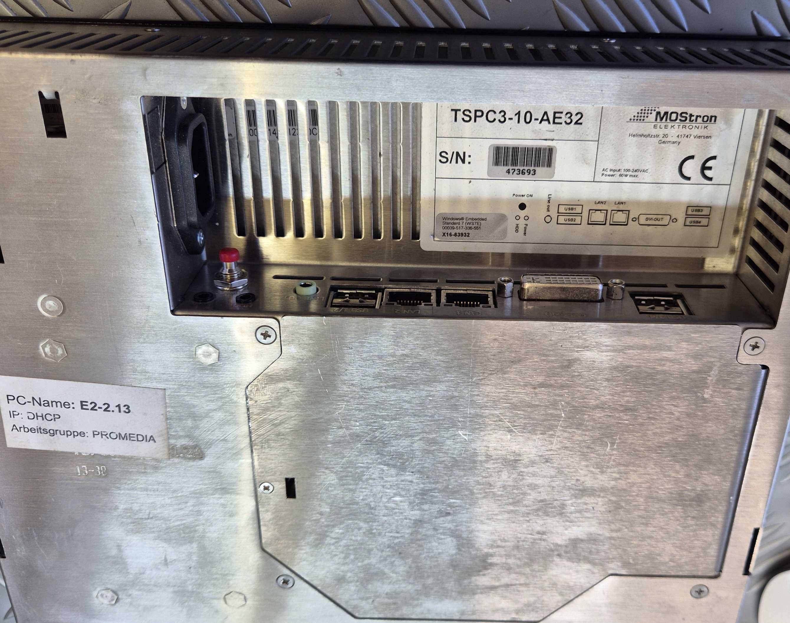 Mostron TSPC3 10" индустриален компютър
