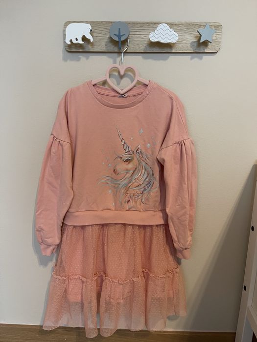 Дрехи момиче 6-7 год - комплект, клин, пуловер, термобельо H&M, Zara