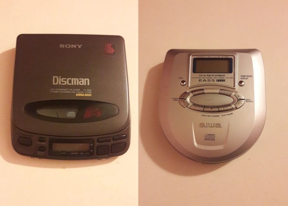 Sony Discman D202 и Aiwa XP-MP3 преносим CD/MP3 плейър