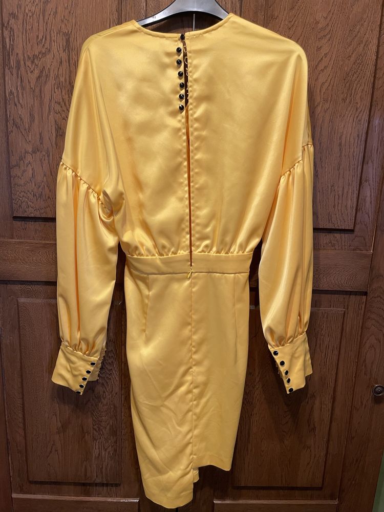 Rochie ocazie, galben mustar