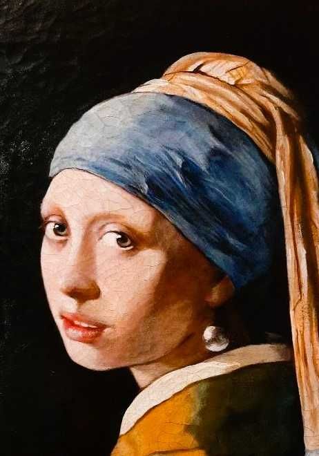 Tablou portret pictat manual original cadou