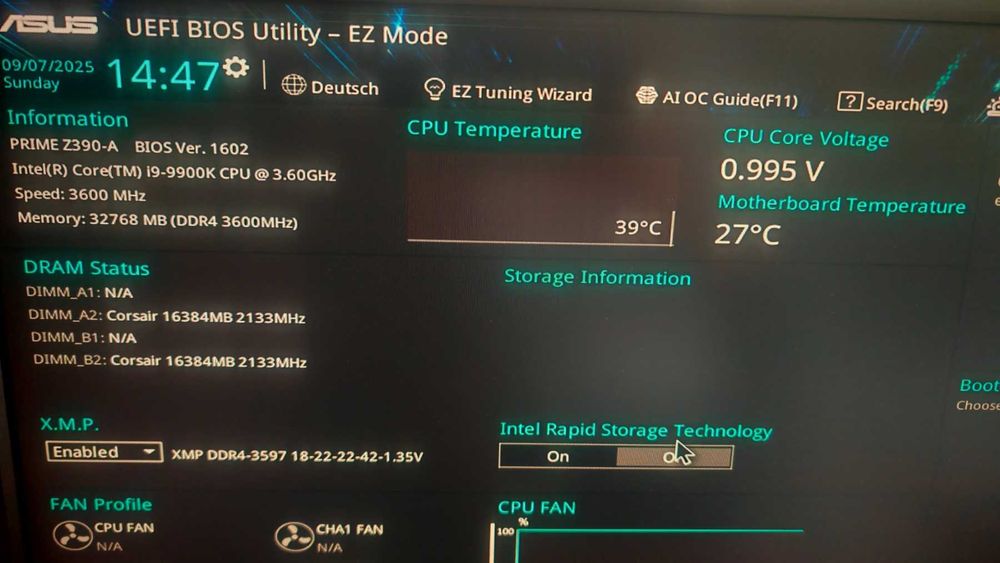 Процесор Intel Coffee Lake Core i9-9900K 3.60GHz (up to 5.00GHz)
