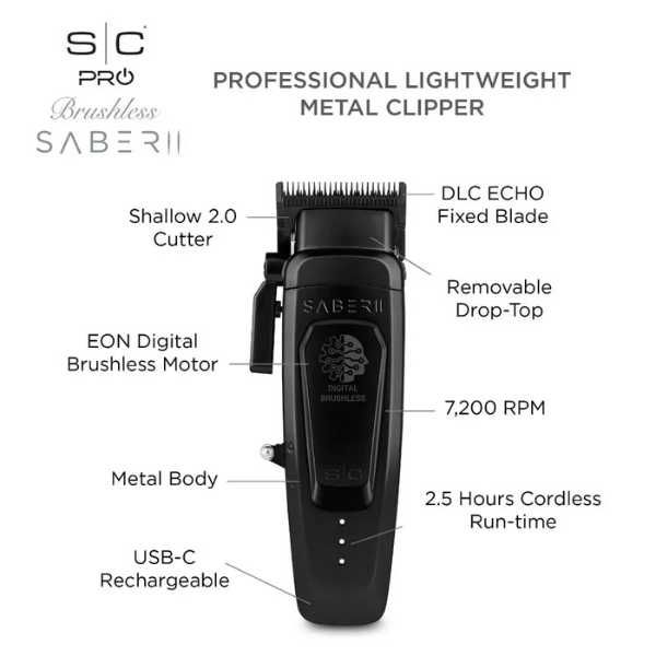StyleCraft Saber II – Черна машинка