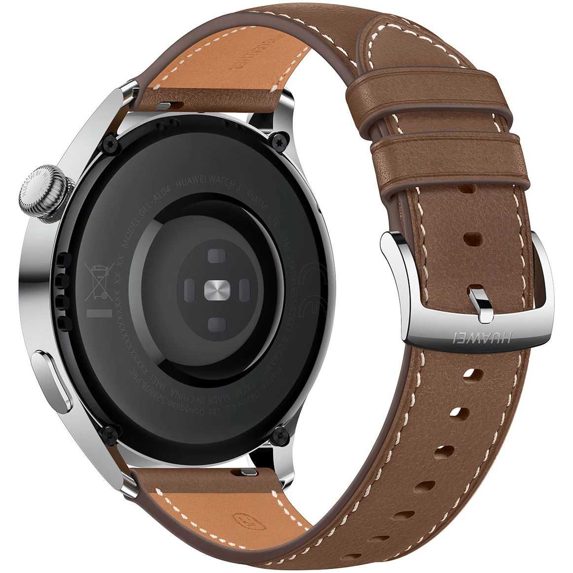 Ceas smartwatch Huawei Watch 3 Classic eSiM 46 mm Curea Piele Maro nou