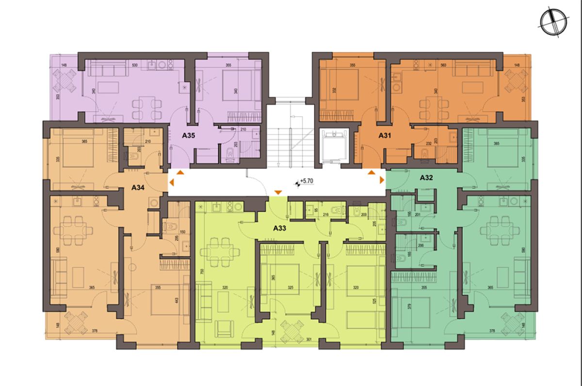 Продажба 2-стаен гр. Бургас - Сарафово 57.95m²  двор 9.26m²