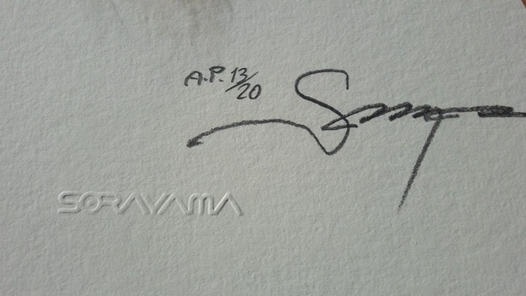 Litografii Hajime Sorayama semnate și numerotate , timbru sec