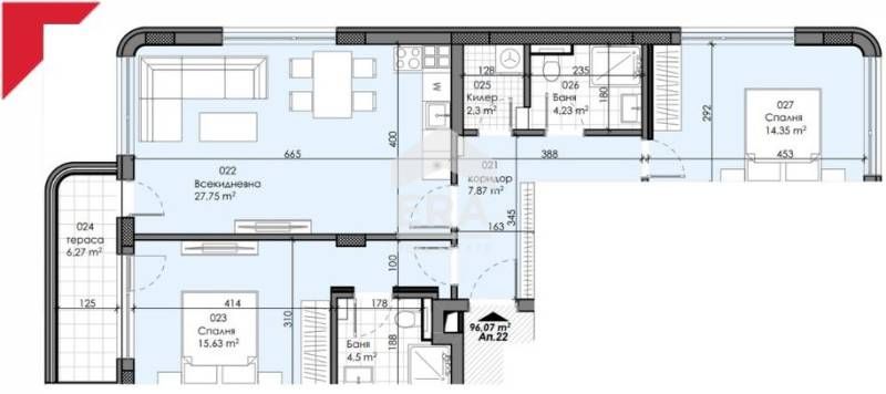 Продава се Тристаен апартамент в София, Център - 113 кв.м за 1756 €/кв.м - Снимка #6