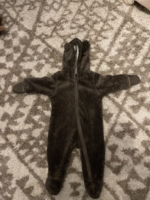 Salopeta de plus H&M marime 68 maro inchis