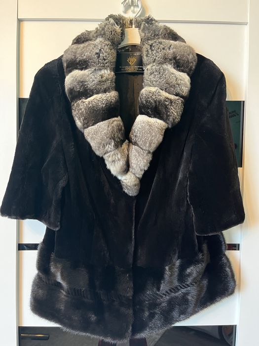 Шуба норковая шиншилла