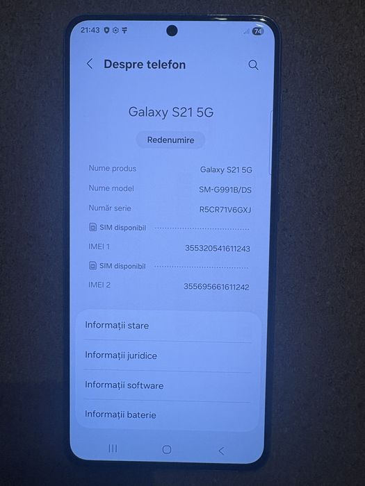 Samsung Galaxy S21 5G 128 Gb ID-XXL4892