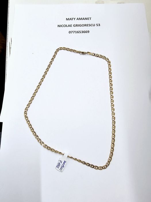 Maty Amanet Lantisor din aur 14 k 7.18 g cod 184