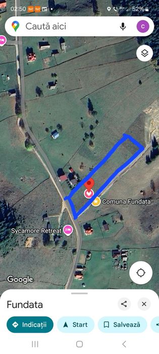 Nou ... Vând teren INTRAVILAN în Fundata.