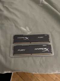 Kit RAM Kingston HyperX Fury 2x8 GB DDR4 2666MHz CL16