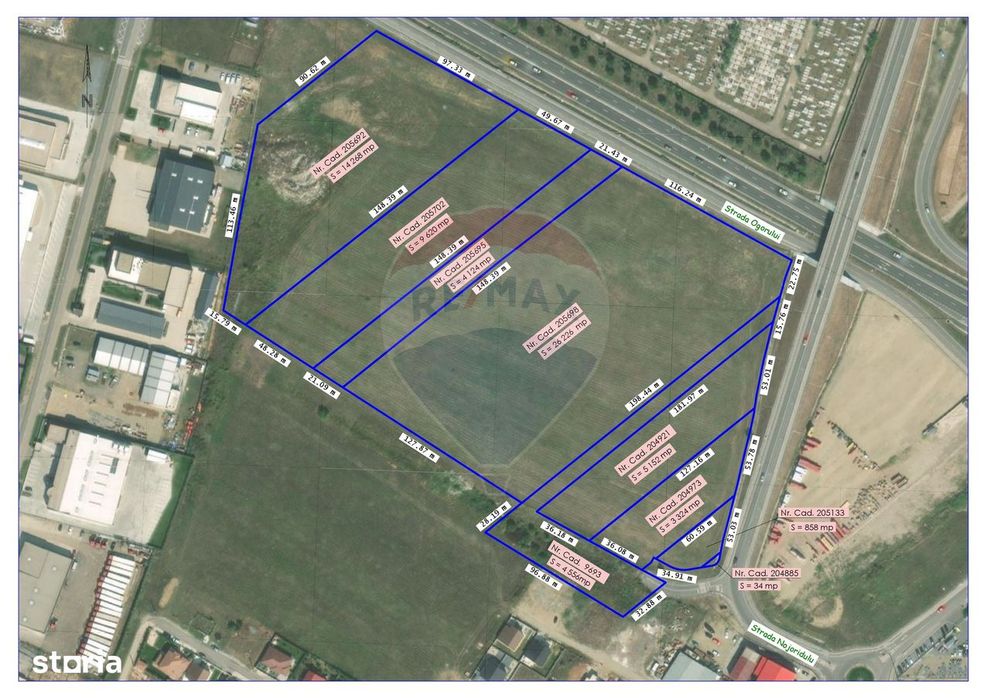 De vânzare Teren Intravilan 68000mp Centura Oradea