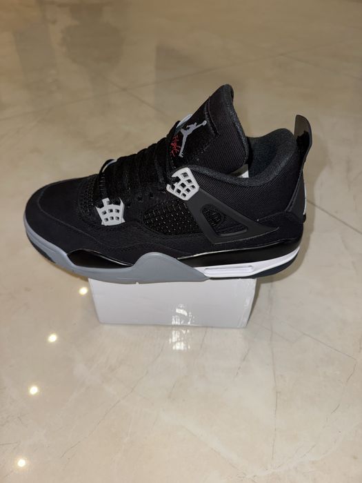 Jordan 4 black canvas