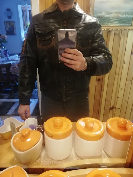 Кожено пилотско яке Primo Emporio, Шлифер