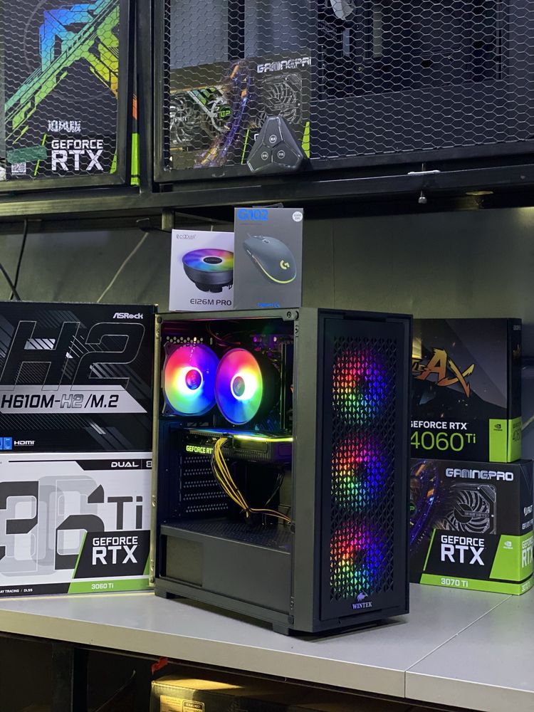 Суперакция!Мощный игровой компьютер для cs2. I512400f/RTX3060ti/16gb/