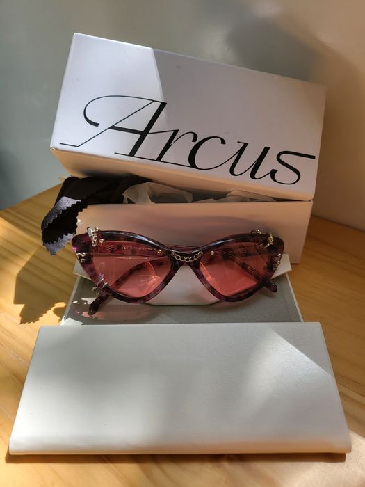 Ochelari de soare piercing Arcus Paris CASSIOPEIA SAKURA Handmade