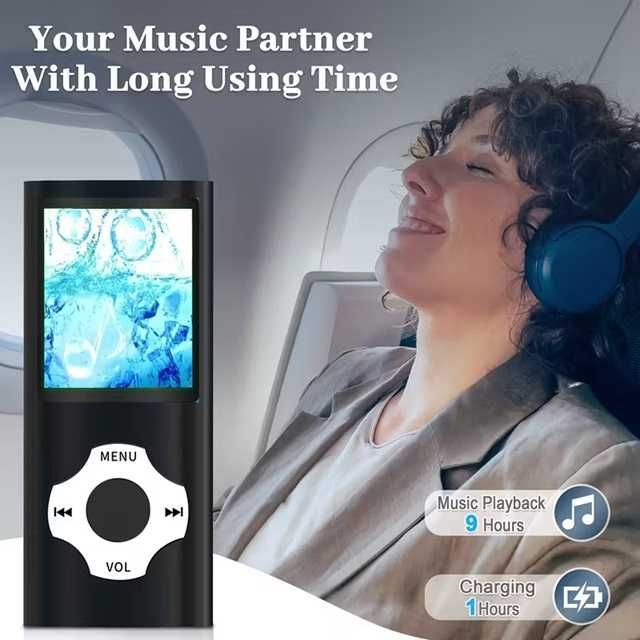 Преносим MP3/MP4 плейър с видео, FM радио, USB, LED, слот за SD карта