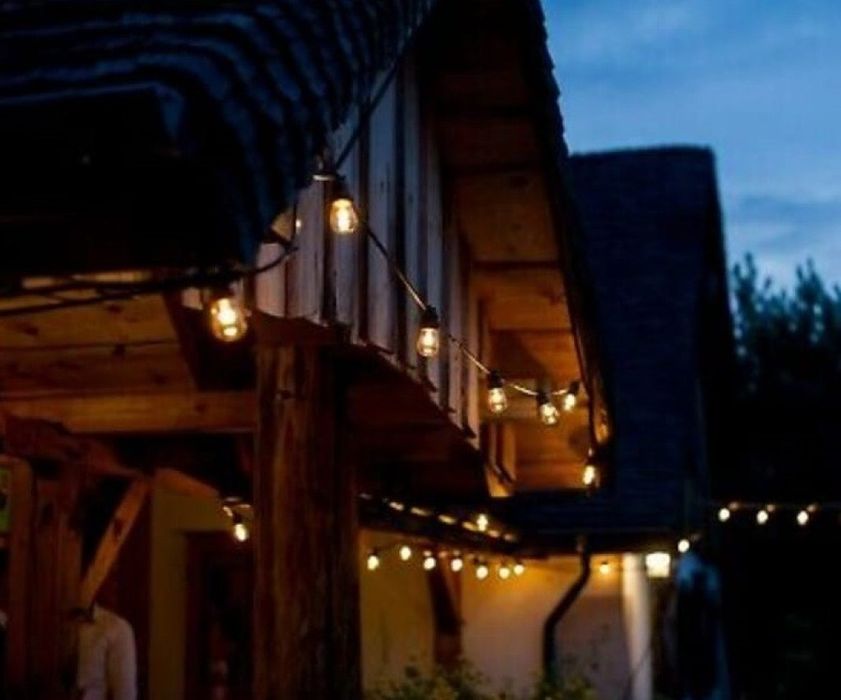 Водоустойчив гирлянд за външно осветление с 10 бр . лед крушки