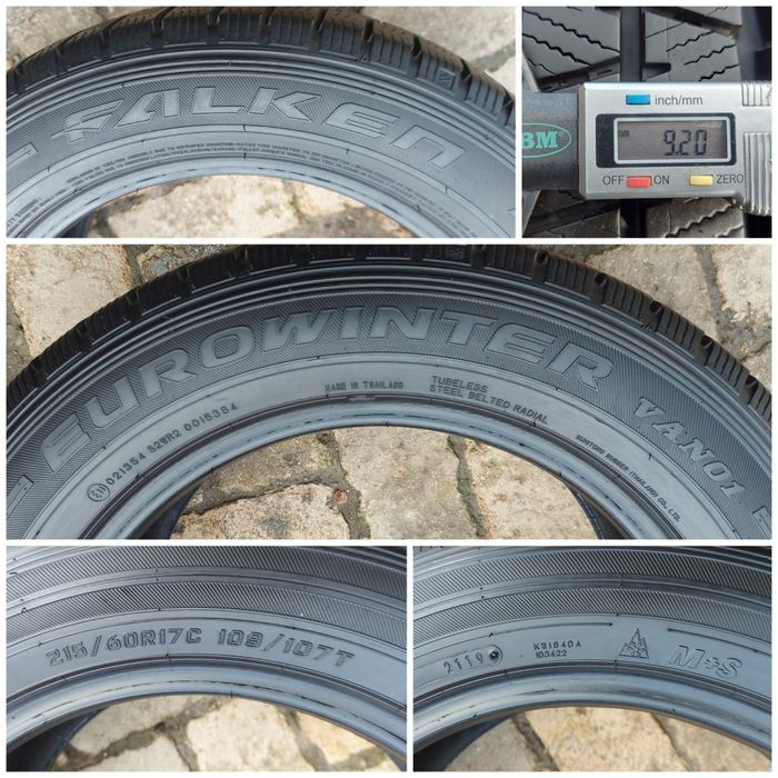 O bucată 225/215 60/55 R17C M+S iarnă - una Continental Semperit Falke