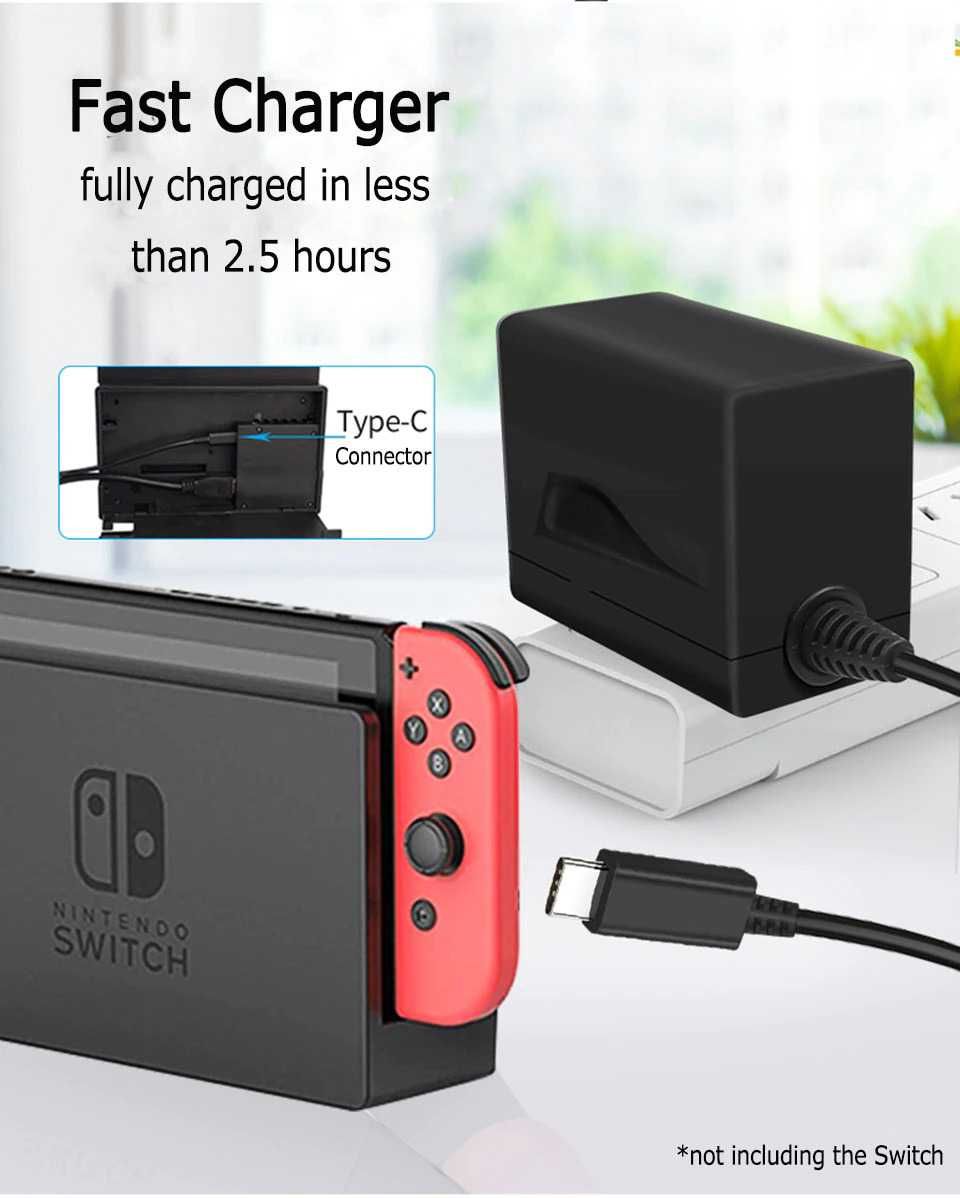 Incarcator rapid priza USB-C Nintendo Switch OLED Lite, incarca dockul