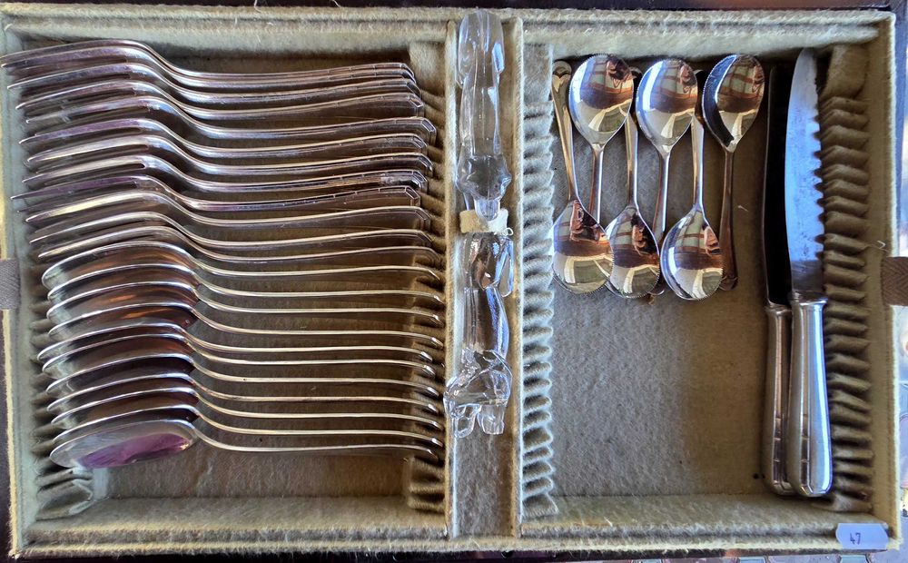 Set tacamuri argintate Christofle 80 piese