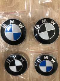 Emblema Bmw capota fata / portbagaj 82 mm 74 mm si Volan 45 Mm