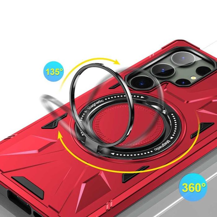 Husa Magsafe HYBRID cu inel Samsung Galaxy S24 / S24 Plus / S24 Ultra