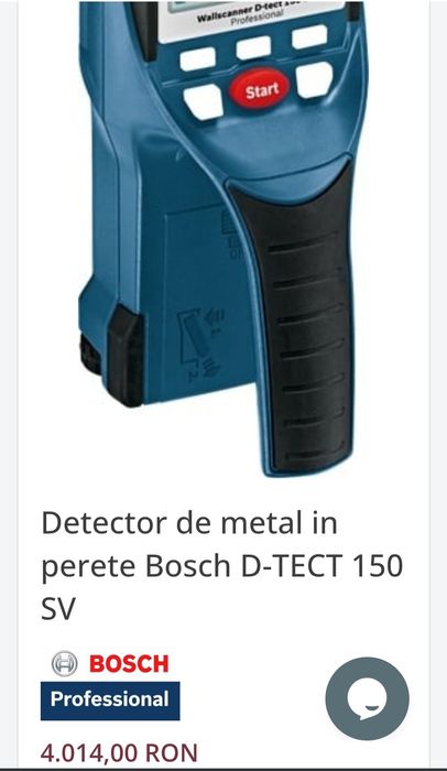 Detector cabluri în pereți BOSCH  d-tect 150
