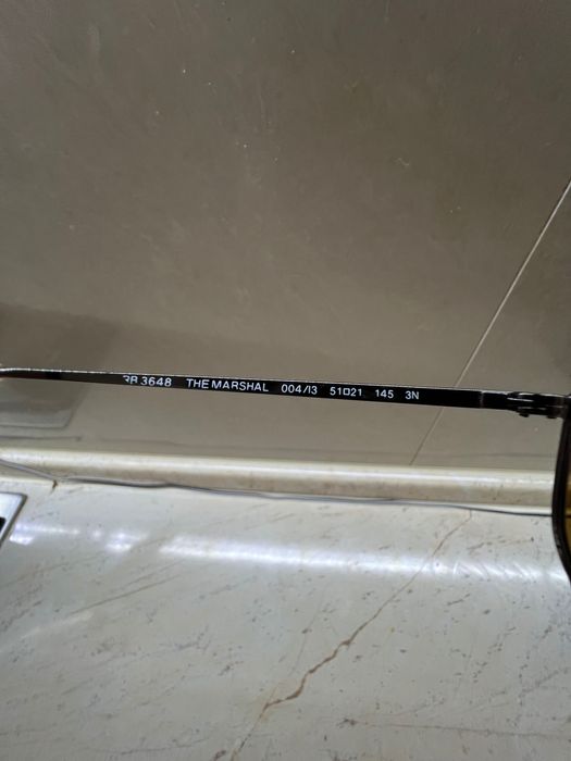 Ray-ban marshal gold silver glass