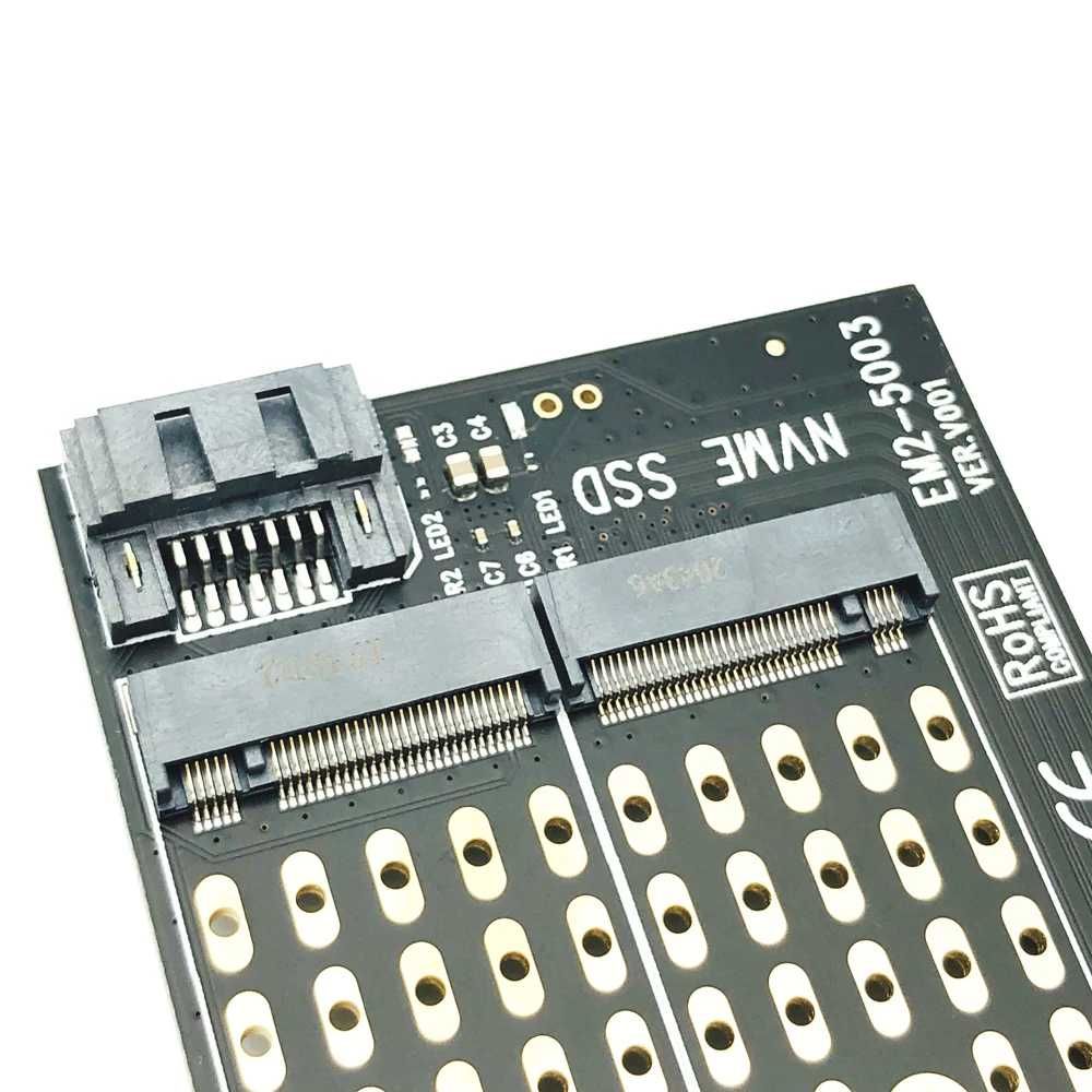 Adaptor M.2 NVME NGFF la PCI-E X4 X8 X16 M key B key pentru PC SSD