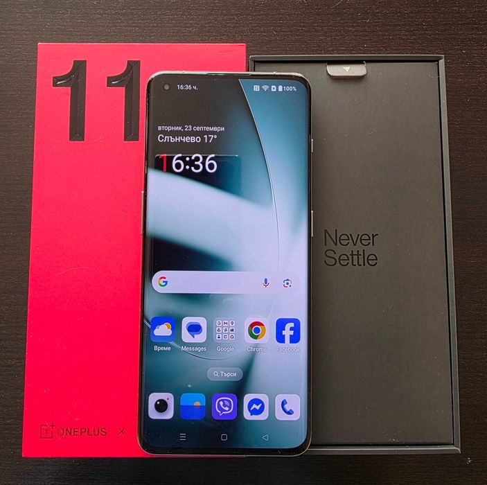 OnePlus 11 5G 16/256GB - гаранция, отлично състояние, зарядно 100W