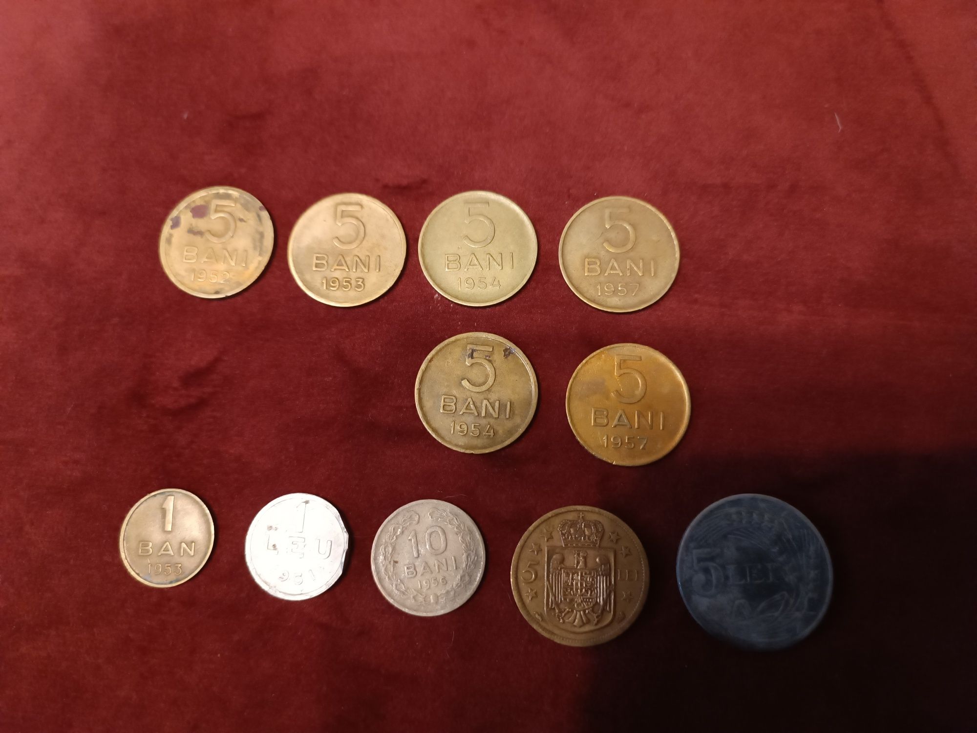 Lot 11 monede Romania.