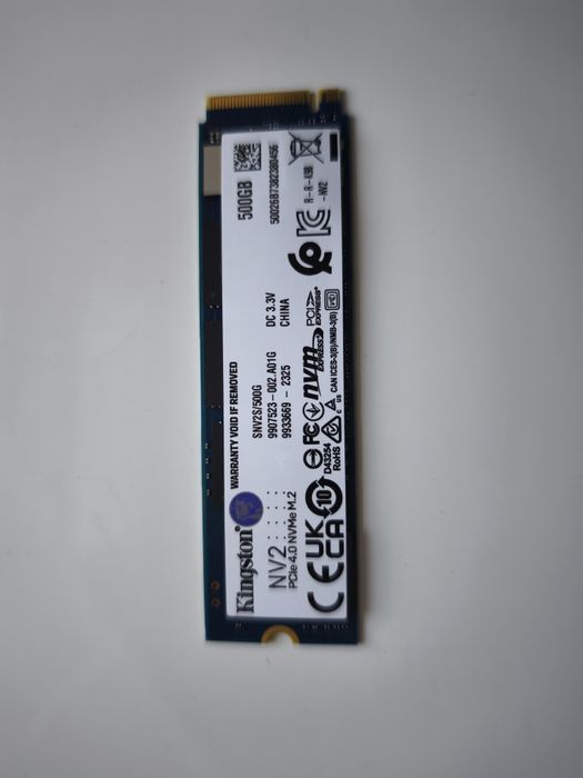 Продам SSD NVME Kingston 500 гб