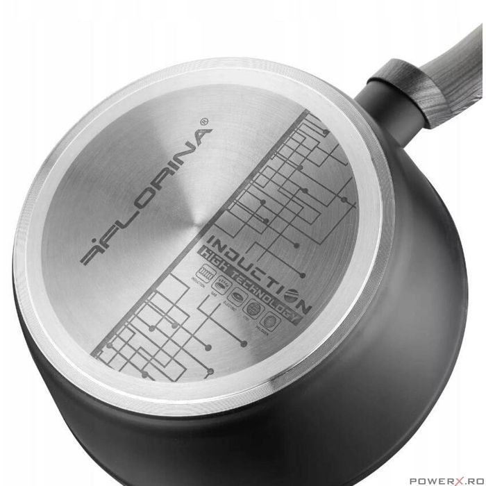 Cratita din aluminiu cu invelis antiaderent, maner din bachelit, 16