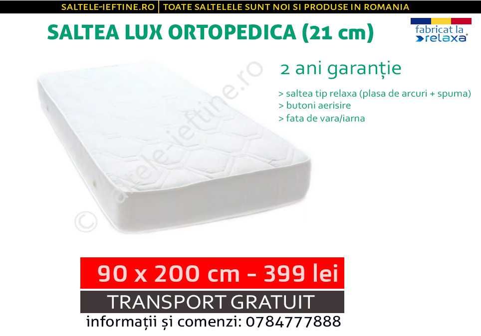 Saltea 90x200 Lux Ortopedica cu livrare gratuita (+alte 33 dimensiuni)