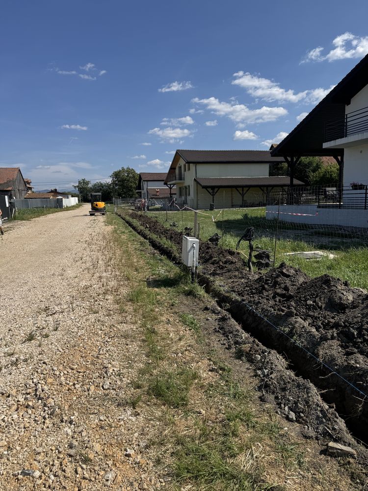 Executăm lucrări cu miniexcavator si transport basculabil