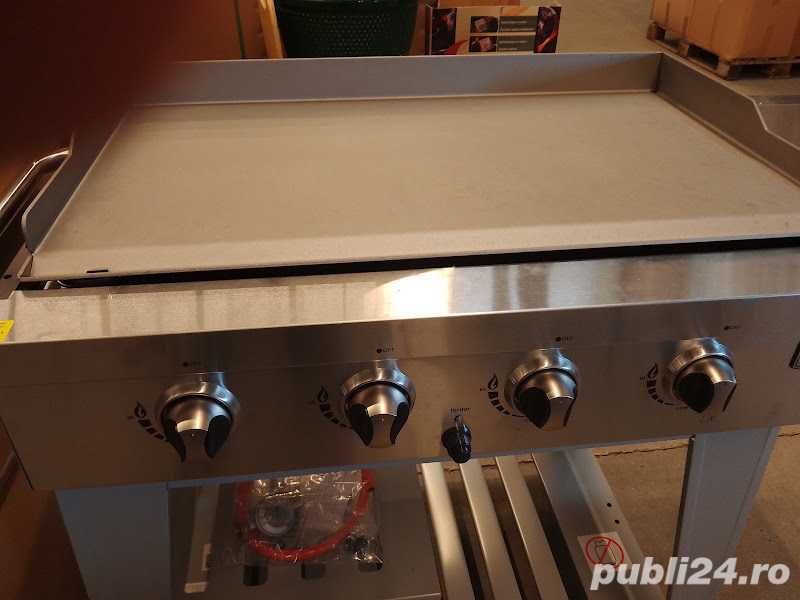 Grill gratar plita pe gaz gpl inox