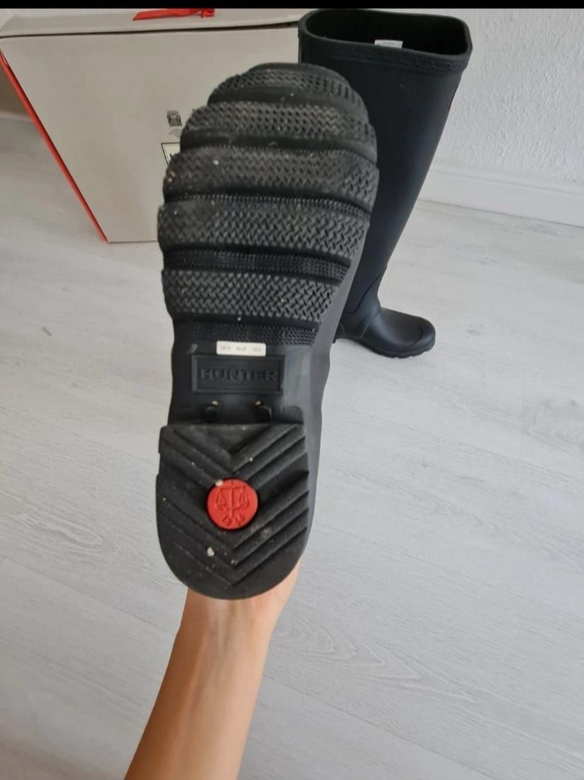 Cizme Hunter negru mat