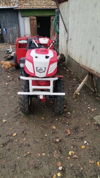 Motocultor cu remorca cu capacitate de 500kg, 16 HP