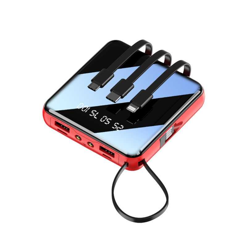 Външна батерия STELS Q40, PowerBank, 10000mAh, Черен/Син/Червен