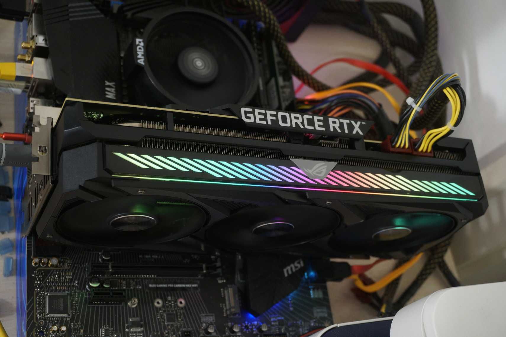 RTX 3060 Ti 8GB Asus ROG STRIX GPU Видеокарта Nvidia/ Вкл.ДДС